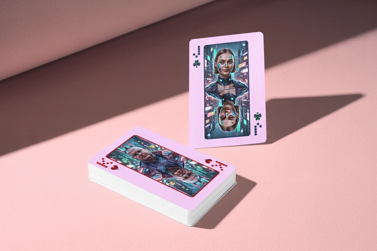 Physical custom playing card deck